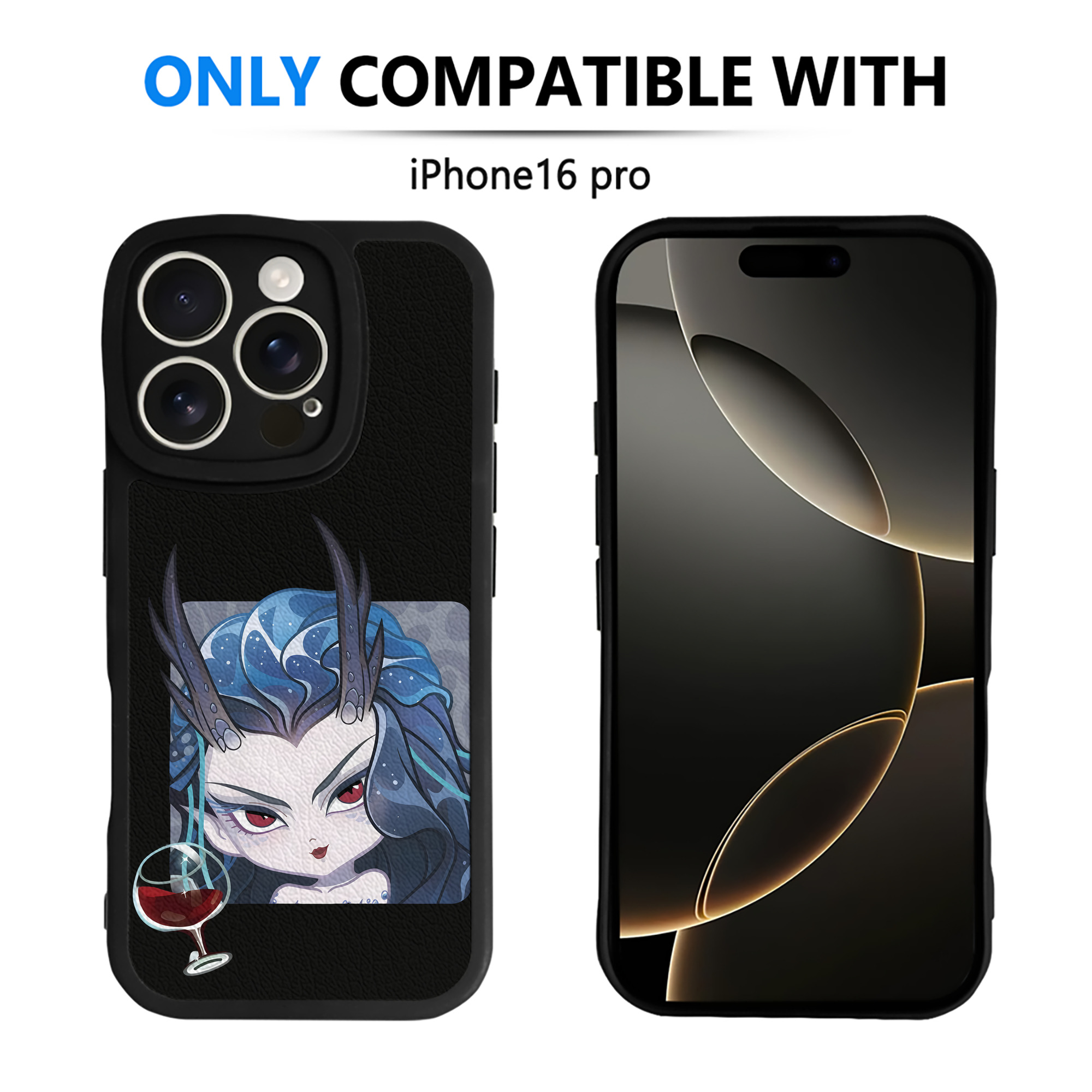 （画像用） Ne Zha 2 ナタ 魔童の大暴れ 【iPhone 16シリーズ対応】シリコンスマホケース（レザー調） 材質：シリコン